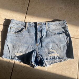 Universal Thread Light Blue Distressed Jean Shorts